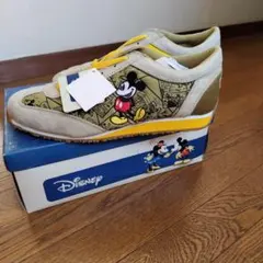 レディースDisney ミッキーマウス スニーカーイエロー24、5cmのサムネイル