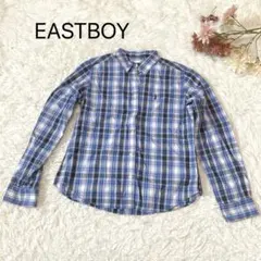 s3171【イーストボーイ】長袖 チェック柄 シャツ カジュアル 綿100％