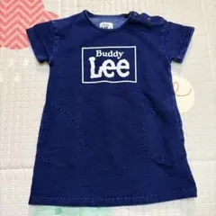 Buddy Lee ワンピース 90 デニム風　両サイドポケット付きのサムネイル