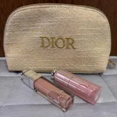 Diorクリスマスコフレ ポーチ リップグロスのサムネイル