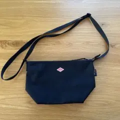 ダントン　ブラック　ナイロンショルダーバッグ