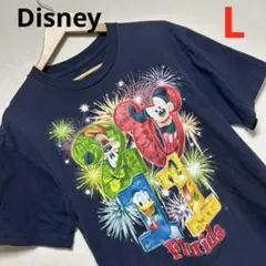 海外Disney半袖Tシャツ　サイズＬ　ミッキーマウス　ビンテージ