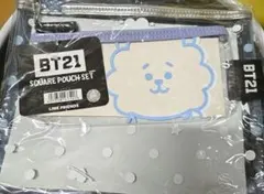 新品未使用　BT21 スクエアポーチセット　RJ JIN BTS