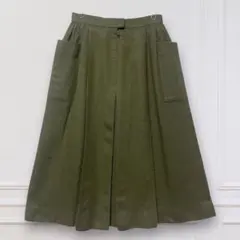 【クリスチャンディオール】 プレタポルテ ウールスカート ミモレ丈 Sのサムネイル