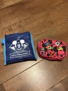 東京ディズニーリゾート ミッキー エコバッグ ミニーポーチ