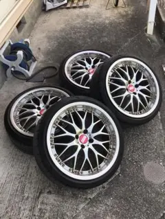 19インチ　深リム　クリムソンrscv　ワイヤー　4本セット　着払い 　引取可 19インチ 深リム クリムソンrscv ワイヤー 4本セット 着払い 引取可