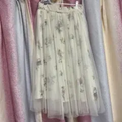 チュール 膝下丈 スカート