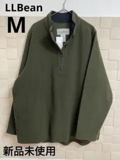 【新品未使用】LLBean フリースプルオーバー　オリーブ　M
