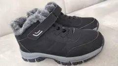 スノーブーツ 裏起毛 防寒靴 ボアスニーカー 水防滑保温厚底ウィンターブーツ軽量