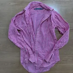 RALPH LAUREN SPORT ストライプ 長袖シャツ ピンクのサムネイル