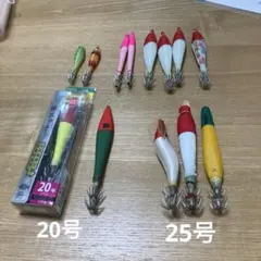イカ釣り 浮スッテ鉛スッテ セットのサムネイル