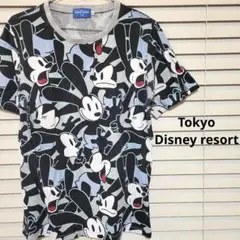 ディズニー リゾート 限定 オズワルド OZWALD 総柄 Tシャツ M