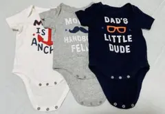 baby GAP• 半袖ロンパース 3枚セット 50〜60cmのサムネイル