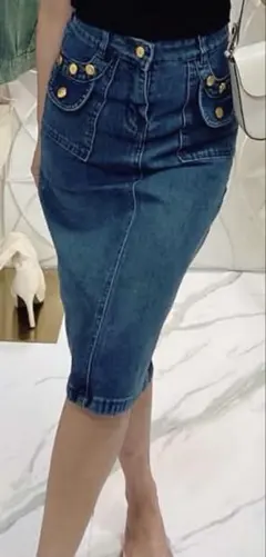 Women’s knee length skirts denim medium