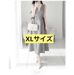 【mily bilet】リネンライクサイドリボンジャンスカ