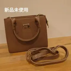 ピンクブラウン ハンドバッグ 取り外し可能ストラップ 2wayショルダーバッグのサムネイル