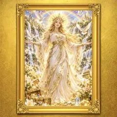聖虹金華女神 女神 開運絵画 アート 金運 招福 風水 スピリチュアル 御守り