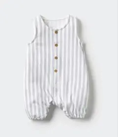 【美品】UNIQLOロンパースノースリーブロンパース