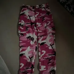 迷彩柄 カーゴパンツ ピンクのサムネイル