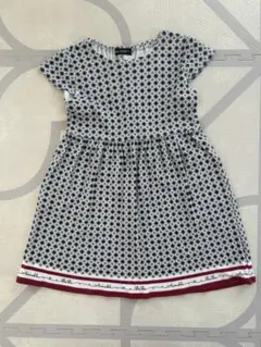 BeBe 幾何学模様半袖ワンピース 110cm