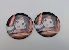学園アイドルマスター　カラオケの鉄人コラボ　缶バッジ　千奈2個セット