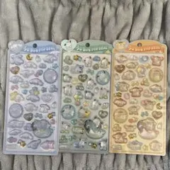 シナモロール　ポチャッコ　ポムポムプリン　うるちゅるPOPSEAL ３枚セット
