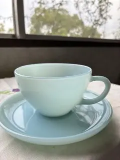 【激レア】ファイヤーキング　ターコイズ　プレート　カップ&ソーサーセット 激レア】ファイヤーキング ターコイズ プレート カップ&ソーサーセット