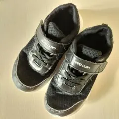 19cm【Kids】軽量メッシュスニーカー　靴底白　マジックテープ