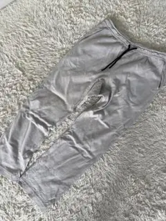 アズールマウジー　グレー ジョガーパンツ ウエストゴム付き