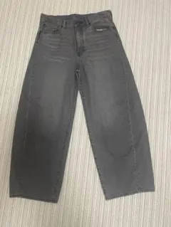 GU バレルレッグジーンズ グレー GRAY 32inch