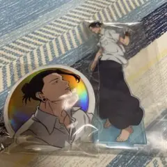 呪術廻戦一番くじ　夏油傑　缶バッジ　アクリルスタンド