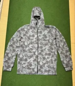 オークリー OAKLEYグレーブルー迷彩 フルジップパーカー XL LL