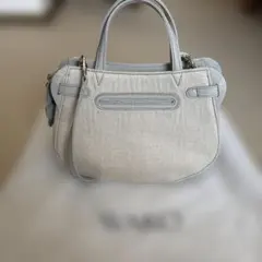 (メイのママ様専用)銀座WAKO ライトグレー ショルダーバッグ