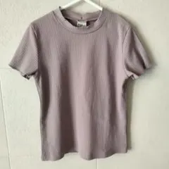 Bee des Bee　半袖Tシャツ　リブ編み　薄紫　ラベンダー　１２０サイズのサムネイル