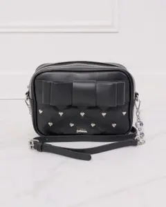 pium ハートキルティングリボンポシェット