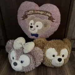 ダッフィー &シェリーメイ&スウィートダッフィー クッションセット☆美品☆