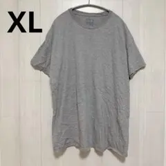 US古着 フルーツオブザルーム Tシャツ 無地 グレー XL 大きいサイズ