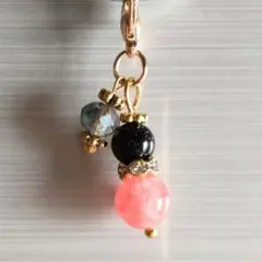 1点もの＊ハンドメイド＊恋愛成就♡総合運アップ♬天然石お守りチャーム