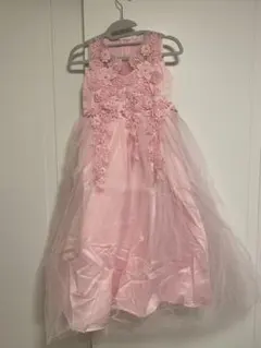 女の子用ドレ　ピンク色　ロングドレス　120センチ￼￼