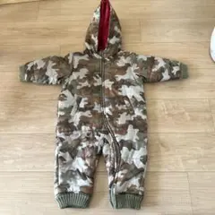 迷彩柄フード付きジャンプスーツ