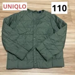キッズ カーキ キルティング　ジャケット