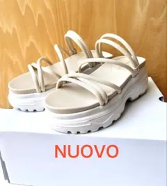 【新品未使用】 NUOVO 厚底　2way ストラップ サンダルのサムネイル