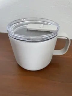 【無印良品】目盛り付き 保温保冷 蓋付きマグカップグレーベージュ ２５０ｍＬ