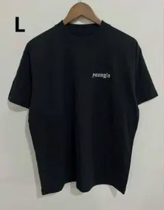 ヤングエルエー YOUNGLA Black Tシャツ L