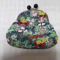 HYSTERIC 迷彩柄がま口ポーチ、四角ポ-チ２個セット