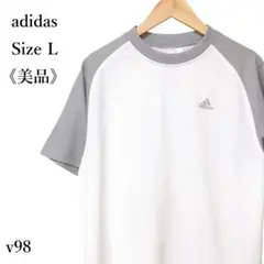 【美品】adidas CLIMALITE 半袖Tシャツ メッシュ バイカラー L