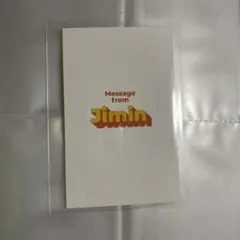 ジミン　butter メッセージカード