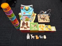 【0〜2歳児向け】モンポケ ピカチュウたちのてあそびいっぱいボックス他つめあわせ