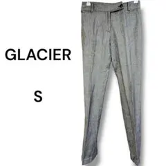 GLACIER グラシア　カジュアルパンツ S グレー　小さめ　無地　古着のサムネイル