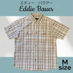 【匿名配送】Eddie Bauer チェック柄 半袖シャツ Mのサムネイル